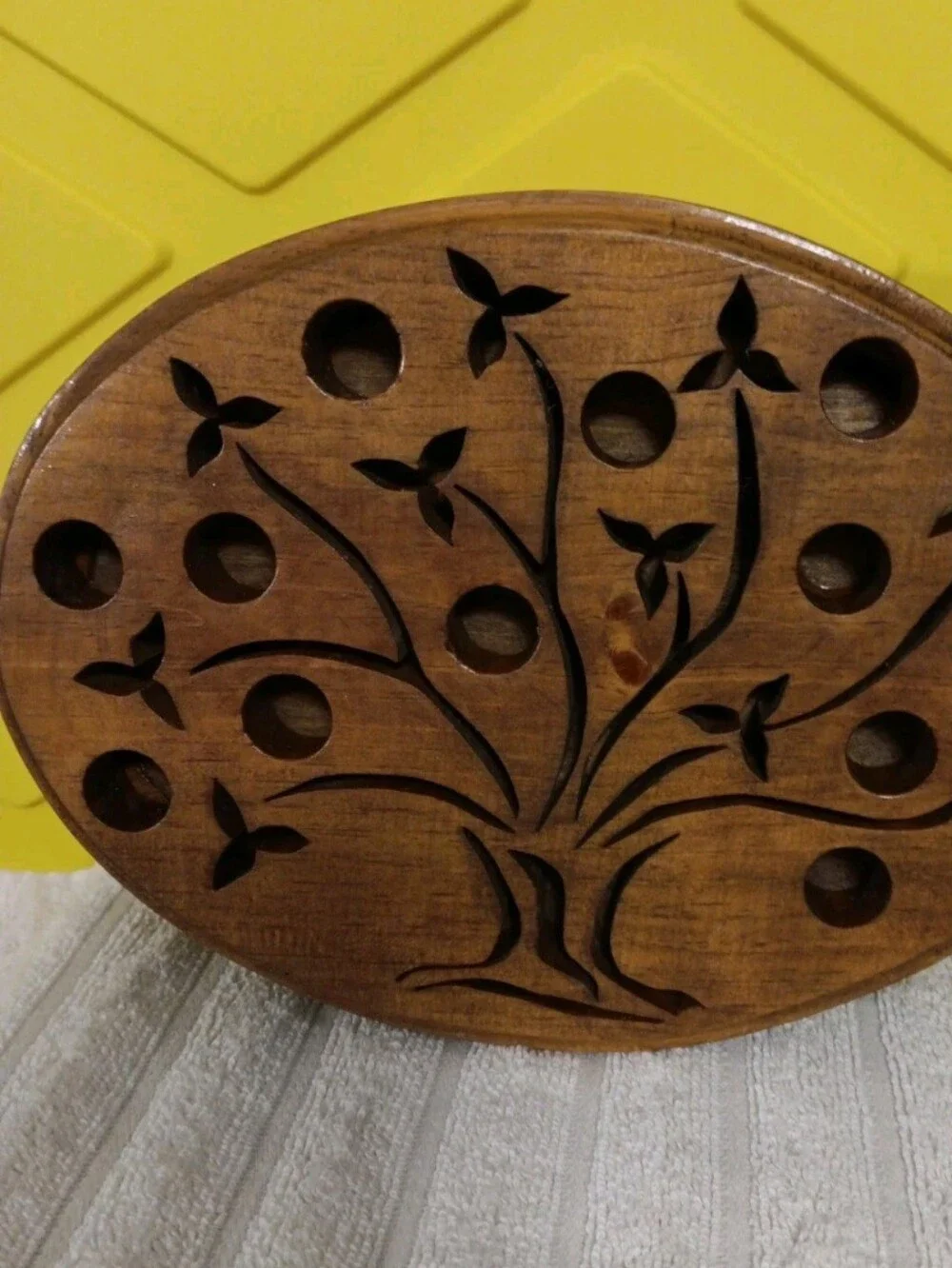 Wooden Family Tree Trinket Box